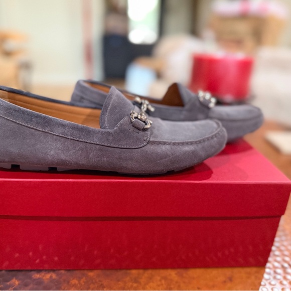 Women’s Gray Suede Loafers - Picture 3 of 7